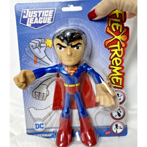 Justice‎ League DC Flextreme! Superman 7" Bendable Figure Mattel New NIB Sealed